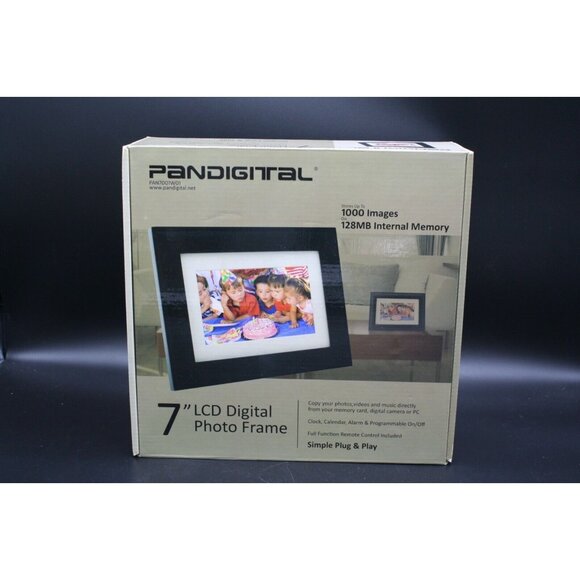 ✅ Pandigital 7"‎ LCD Digital Photo Frame PAN7001W01 New ✅ - Picture 1 of 7